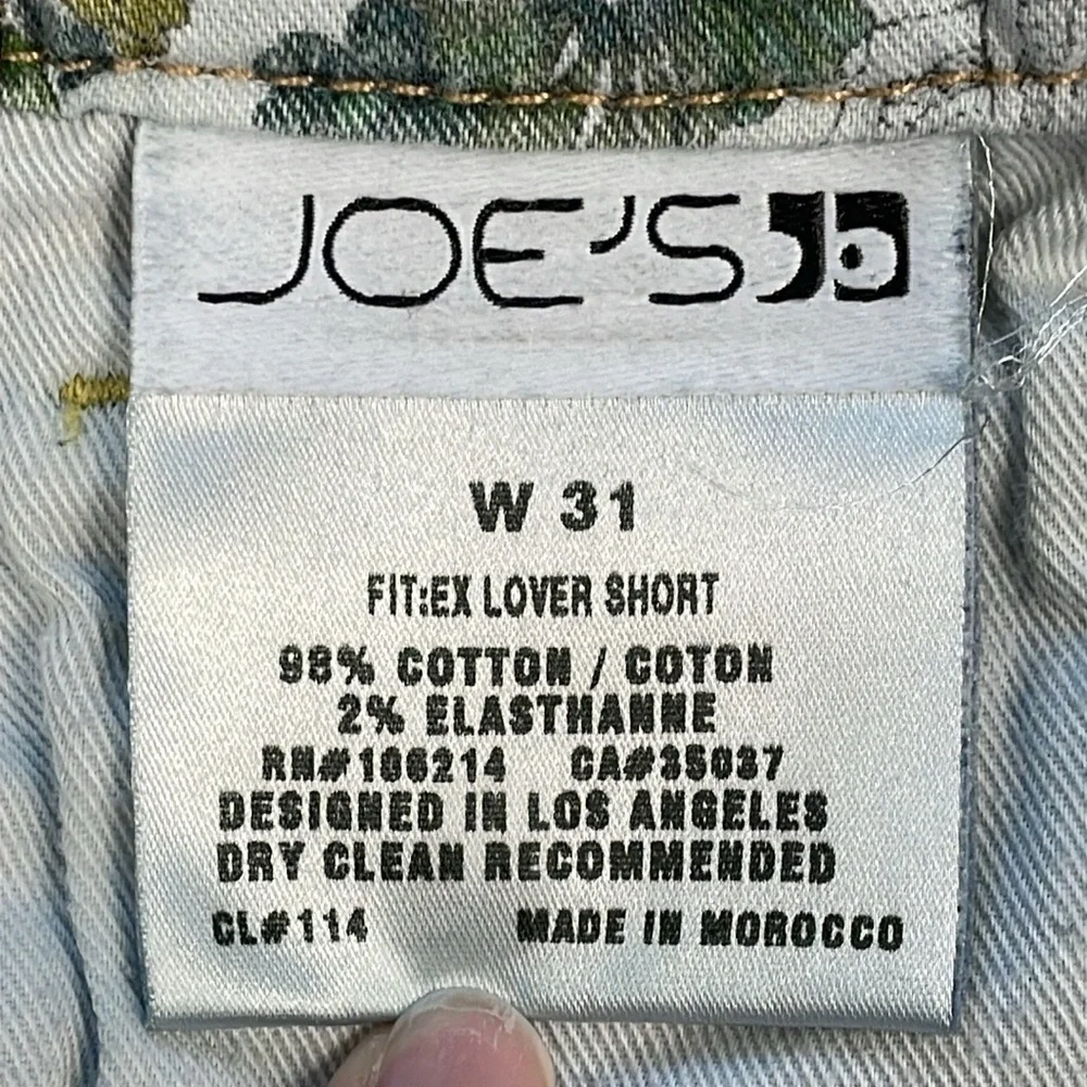 Joes Jeans Mid Rise Cut Off Jean Shorts Jorts Daisy Duke Raw Hem Sz 31